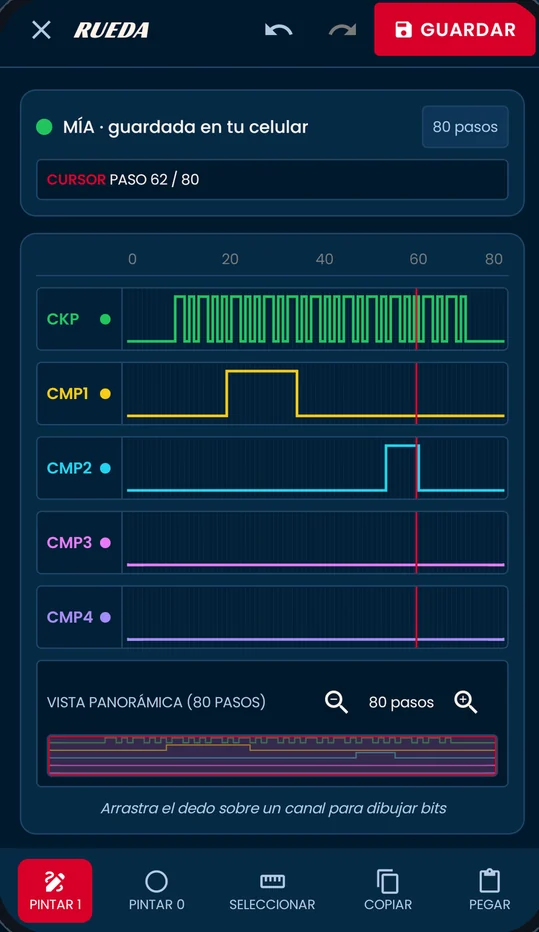 Editor de señales de la app