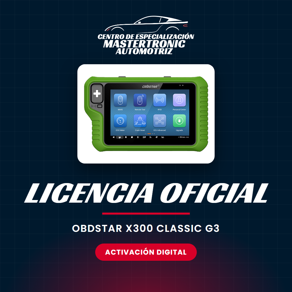 Licencia Test Platform para OBDSTAR X300 Classic G3